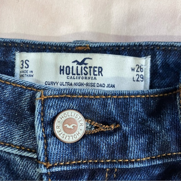 🩵2FOR$20 Hollister Ultra Curvy High-Rise Dad Jeans - Picture 8 of 8